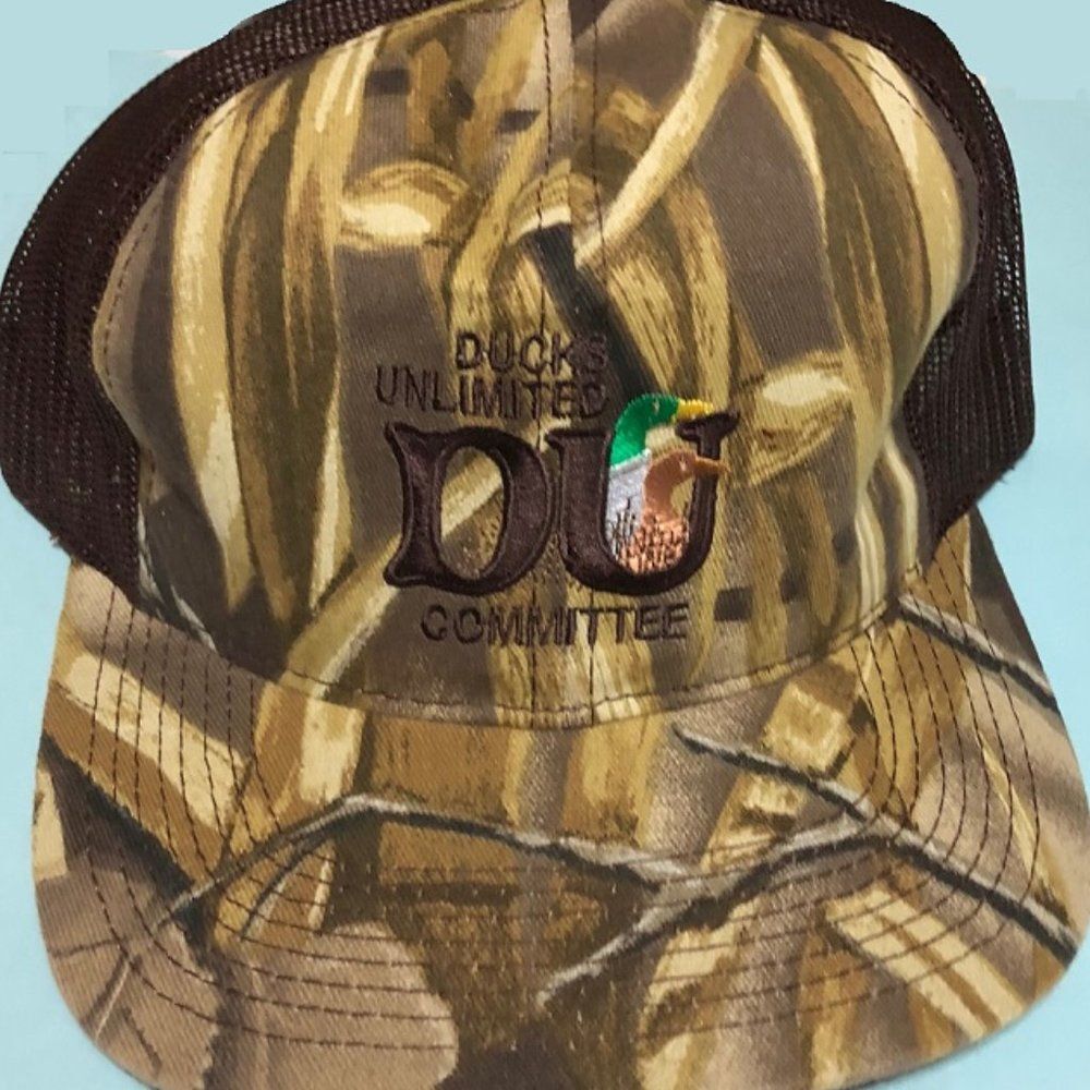 Ducks Unlimited Committee Member -NEW Snapback Camouflage Cap Official DU